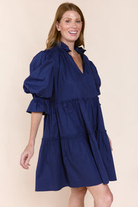 Sofia Georgia Navy Dress