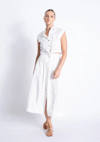 Karina Grimaldi Eden Button Skirt
