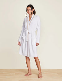 Barefoot Dreams CCUL Tipped Ribbed Short Robe