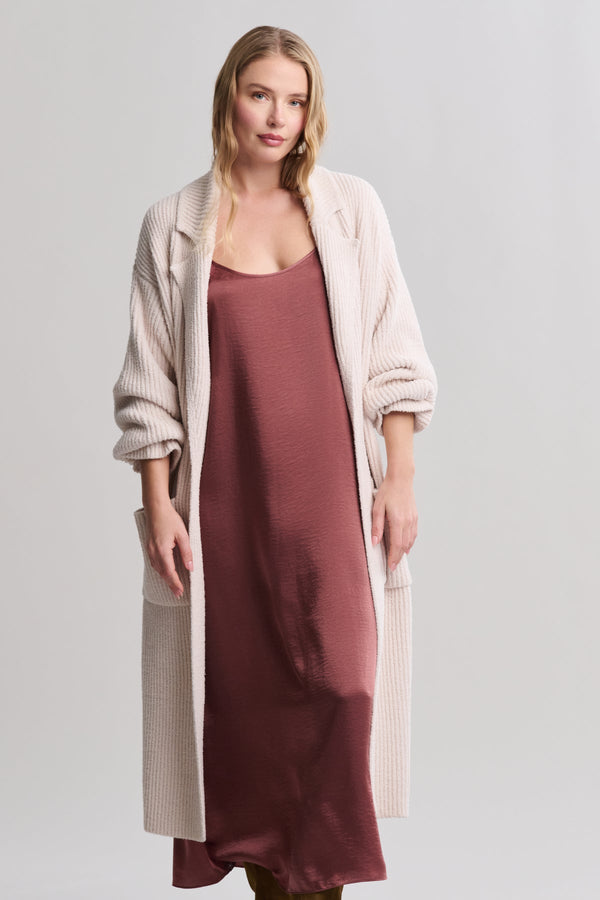 Barefoot Dreams CC Cotton Rib Long Coat