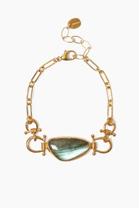 Chan Luu Cheval Bracelet Gold Labradorite