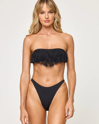 LSpace Dixie Bikini Black Top