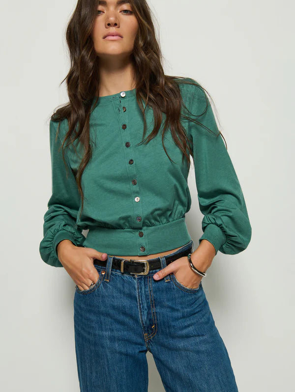 Nation Spruce Olive Blouse