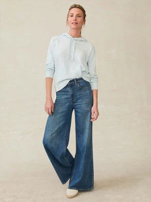 Faherty Sky Sunwashed Slub Hood