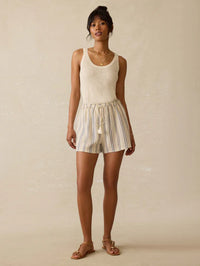 Faherty Dune Cotton Gauze Drawstring Short