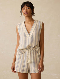 Faherty Dune Cotton Gauze Drawstring Short