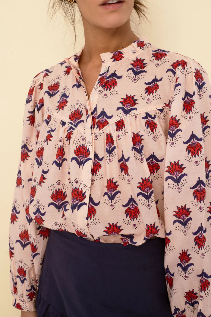 Sonmer Peach Vanessa Blouse
