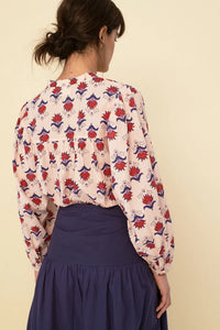 Sonmer Peach Vanessa Blouse