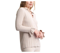 Barefoot Dreams CCUL Ribbed Ruffle Cuff Shirt