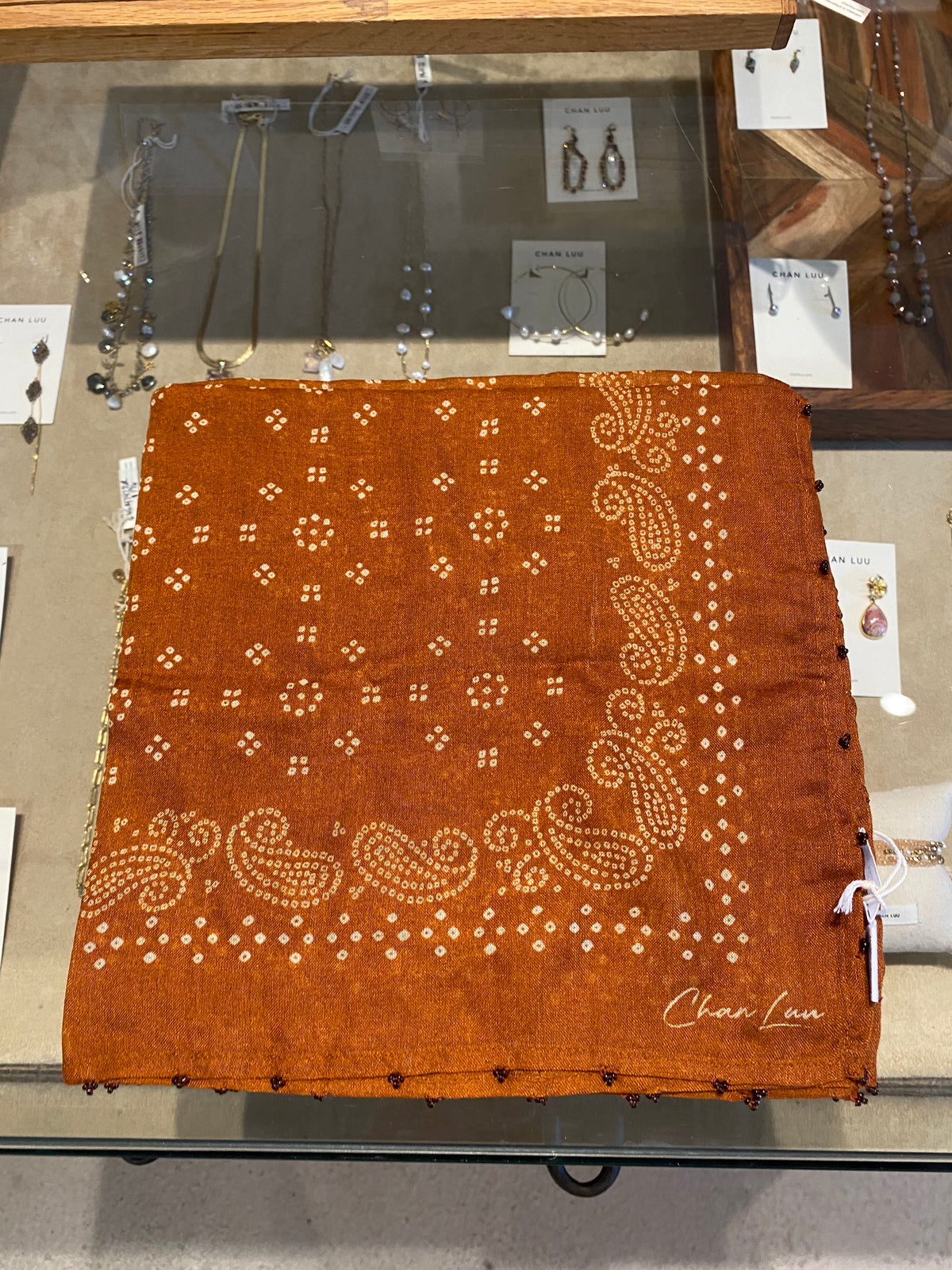 Chanl Luu Dotted Paisley Bandana