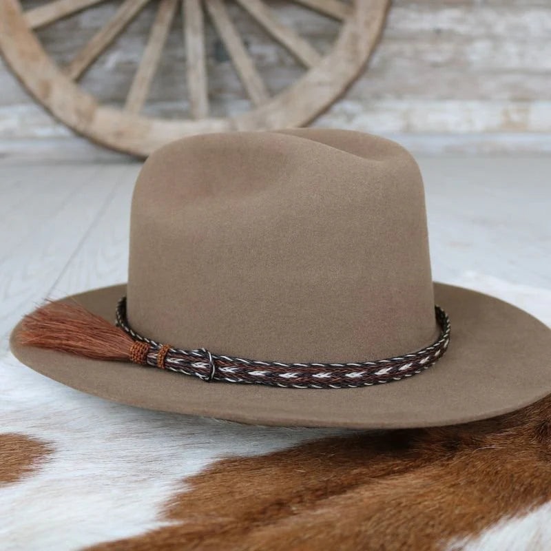 WL Horsehair Braided Tassel Hat Band