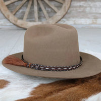 WL Horsehair Braided Tassel Hat Band