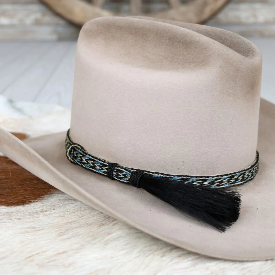 WL Horsehair Braided Tassel Hat Band
