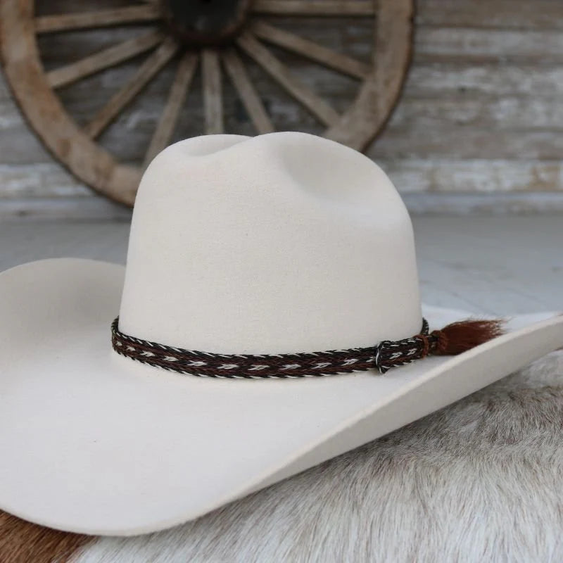 WL Horsehair Braided Tassel Hat Band