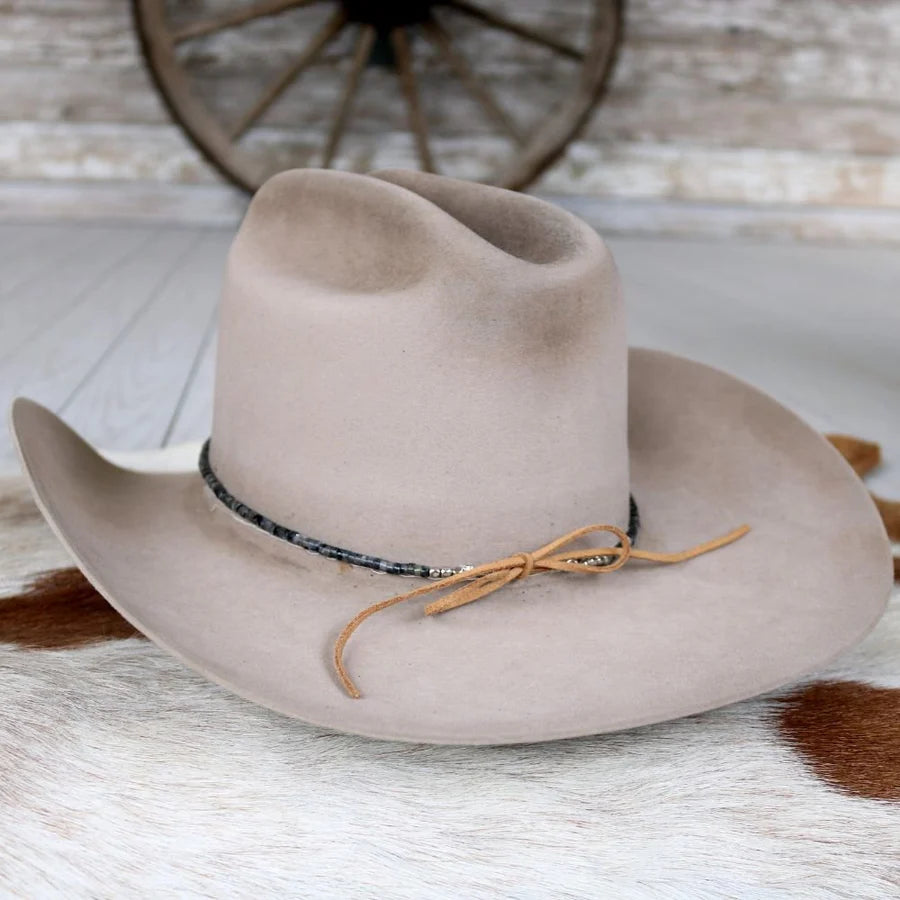 WL Black Jasper Stone Hat Band