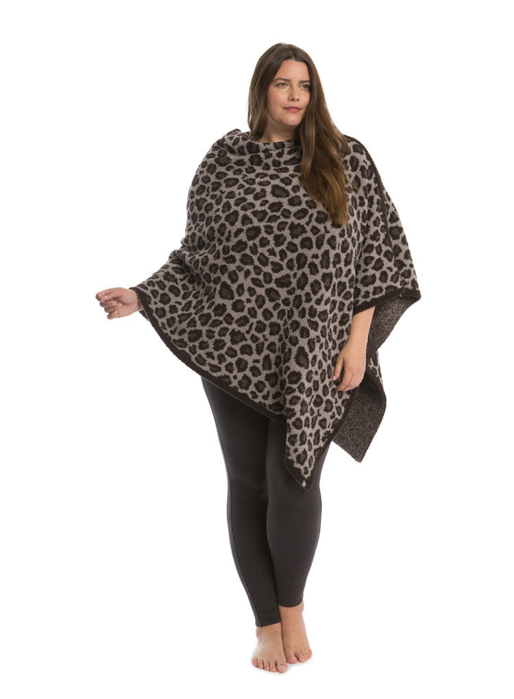 The Cozychic Leopard Poncho