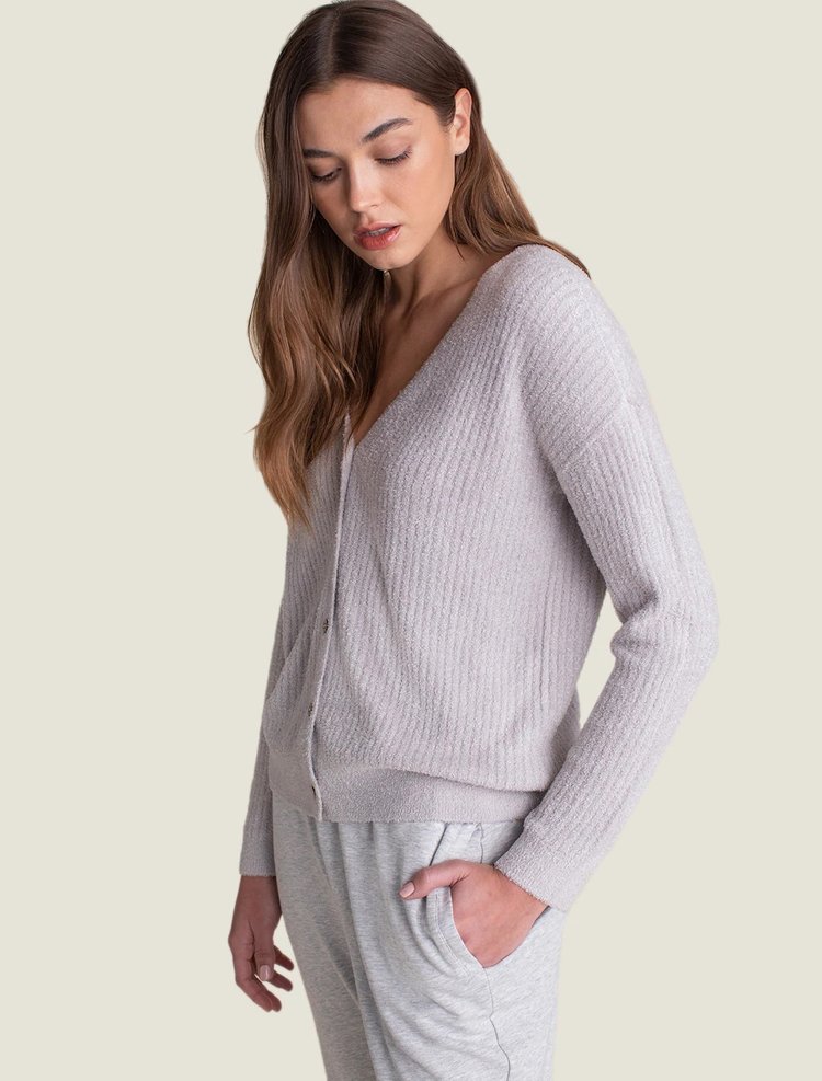 CozyChic Lite V-Neck Button Cardigan