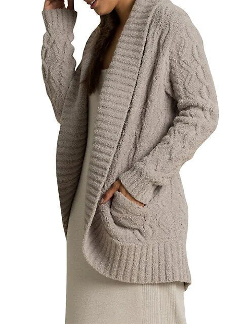 Barefoot Dreams CC Cable Shawl Cardigan