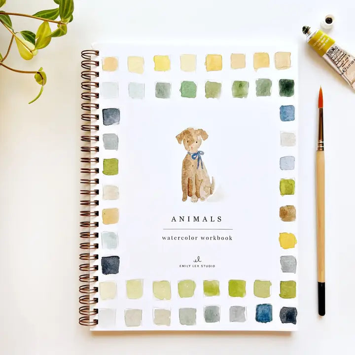 Animals Watercolor Workbook
