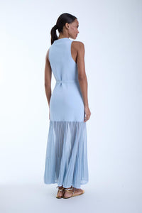 Karina Grimaldi Orla Knit Maxi Dress Sky