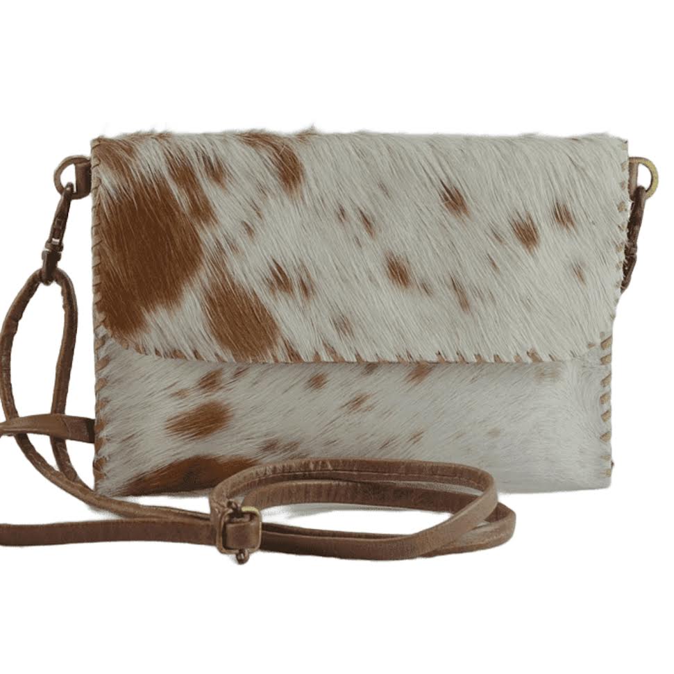 Crossbody Bag Cowhide Hairon Leather