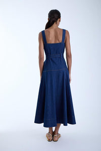 Karina Grimaldi Jenna Midi Dress Denim
