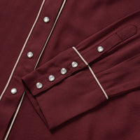 Stetson Twill Western L/S Wine