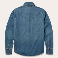 Stetson Turquoise Snap Denim Shirt