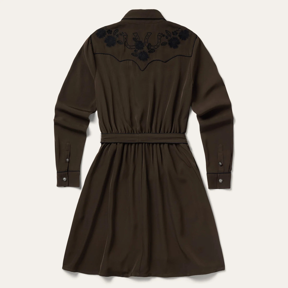 Stetson Smile Pocket Western Dress Chocolate