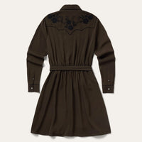 Stetson Smile Pocket Western Dress Chocolate