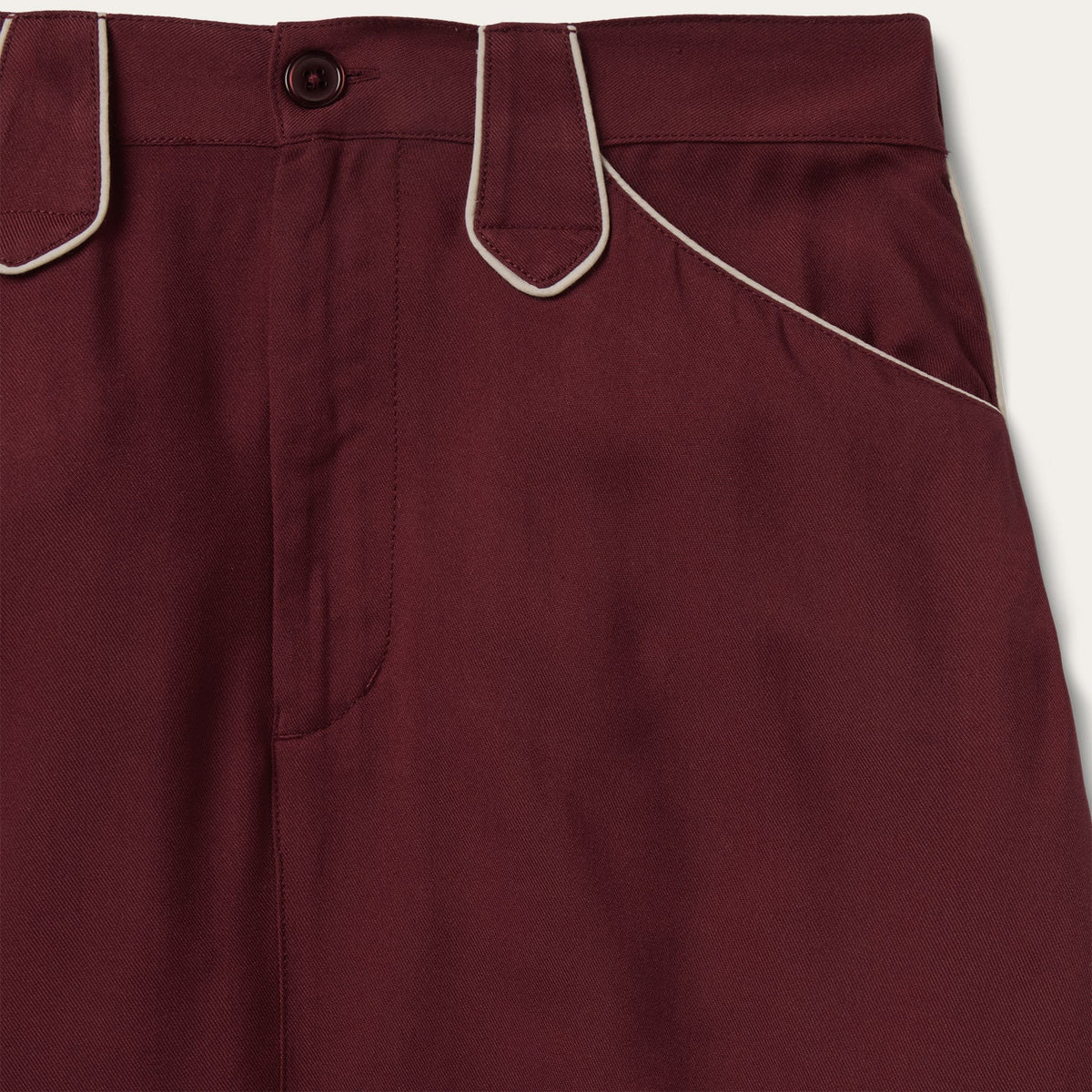 Stetson Twill Western Skirt Wine