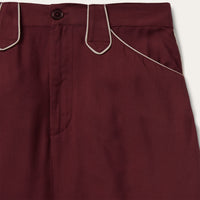 Stetson Twill Western Skirt Wine
