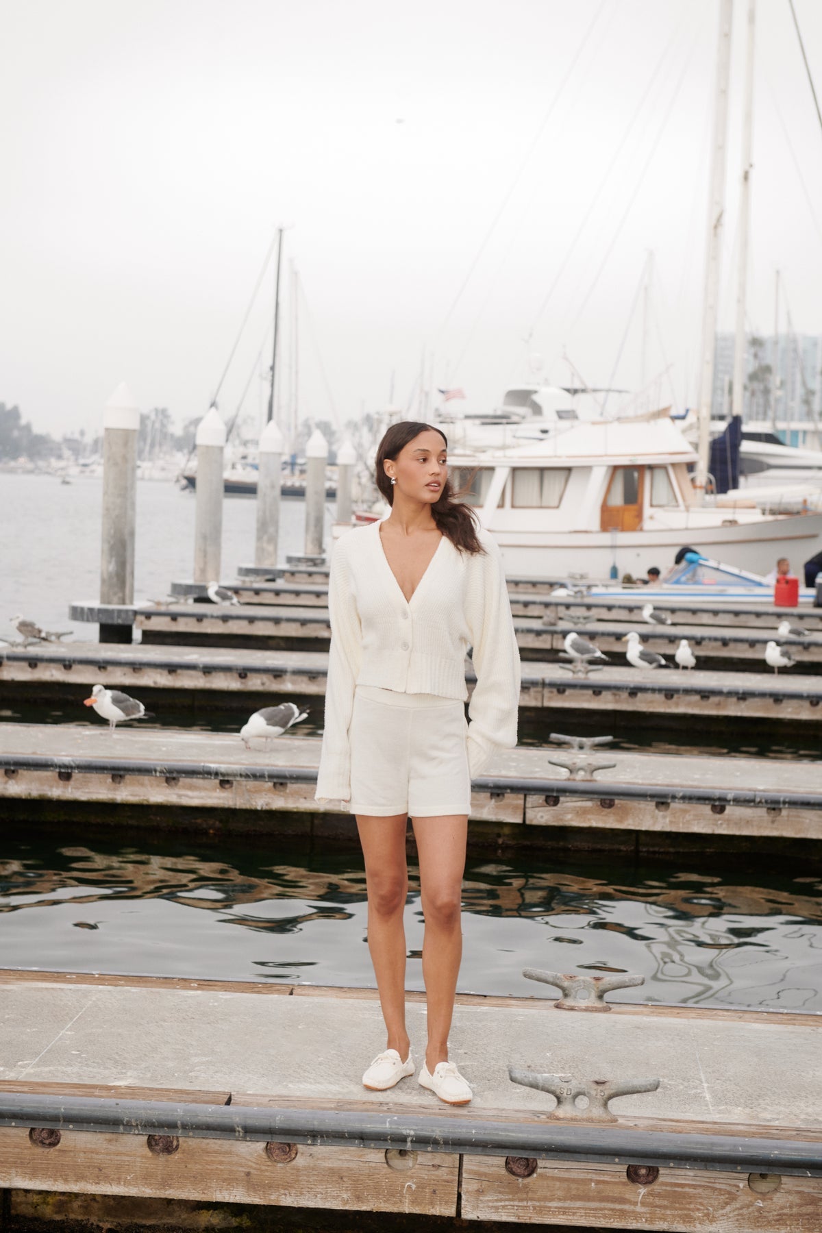 Barefoot Dreams CCL Cotton Ribbed Button Front Cardigan