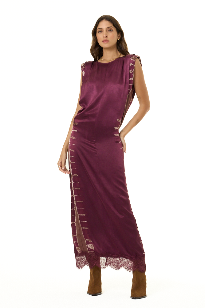 YFB Dentelle Dress Cherry Lacquer