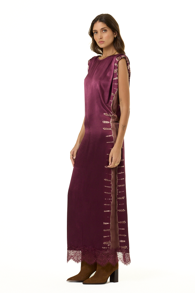 YFB Dentelle Dress Cherry Lacquer
