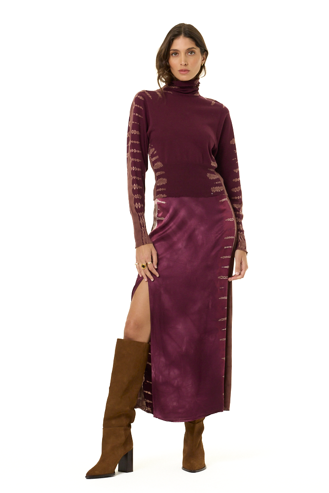 YFB Lane Turtle Neck Cherry Lacquer