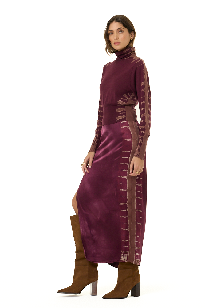 YFB Lane Turtle Neck Cherry Lacquer