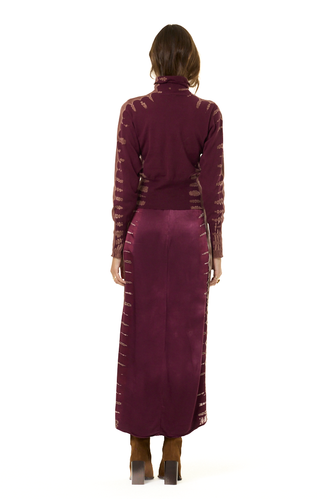 YFB Jacklyn Maxi Skirt Cherry Lacquer