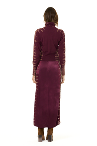 YFB Jacklyn Maxi Skirt Cherry Lacquer