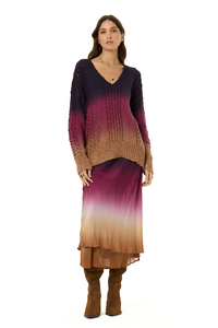 YFB Perrin Layered Midi Skirt Wholegrain
