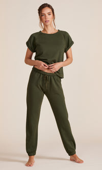 Bobi Boatneck Roll Slv Raglan