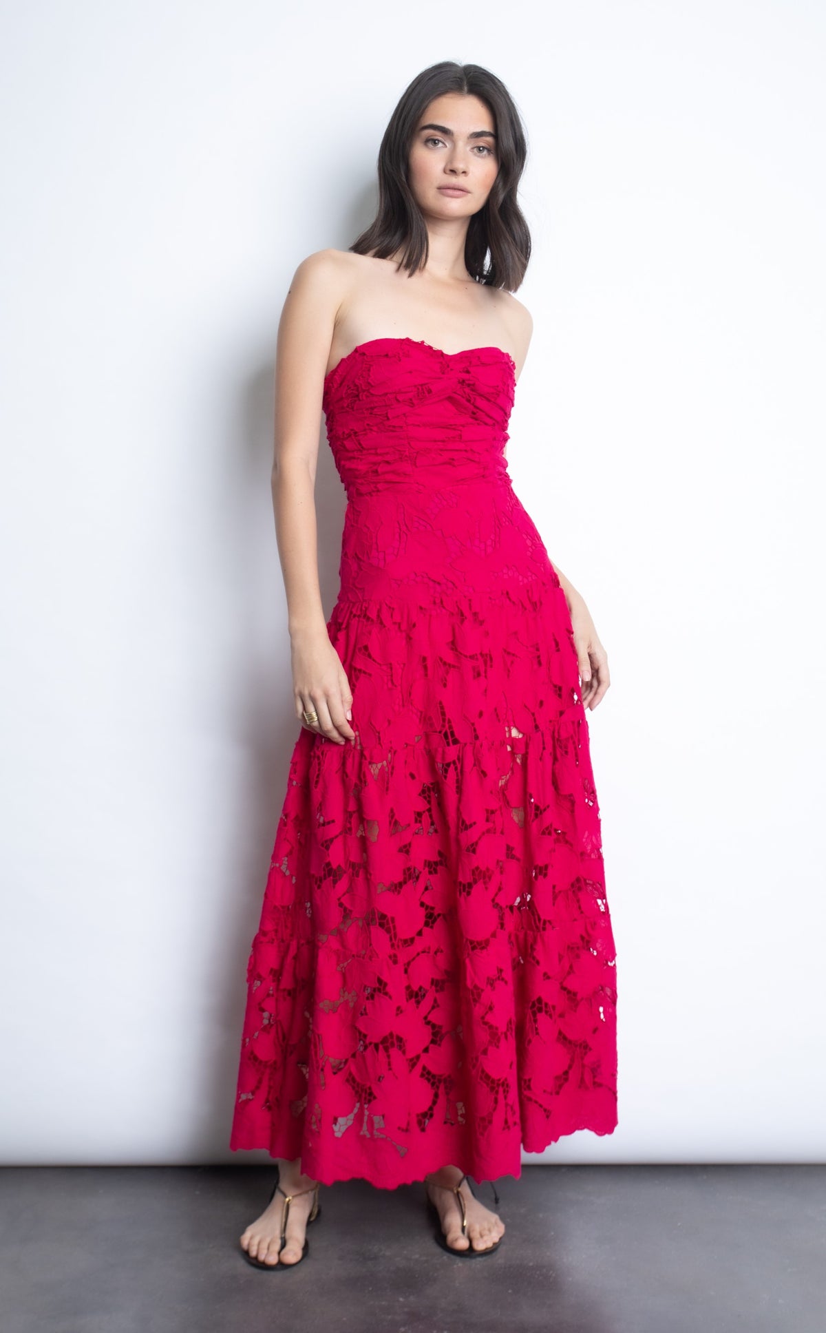 Karina Grimaldi Emperatriz Lace Dress