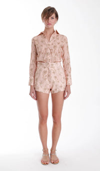 Karina Grimaldi Coral Blouse Peach