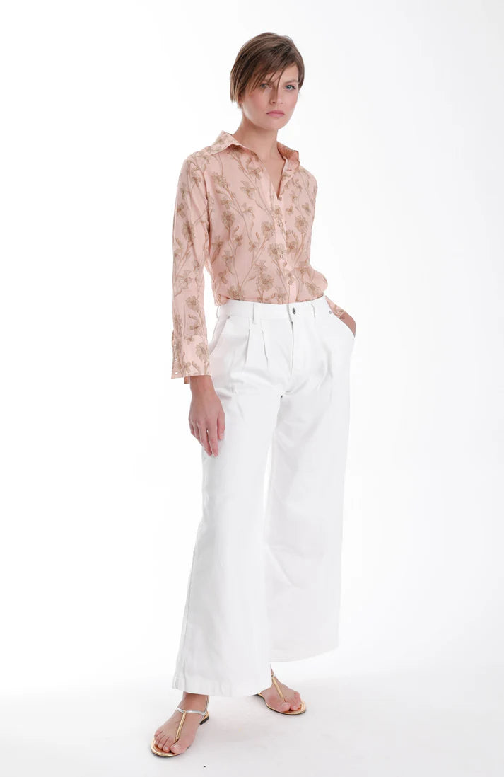 Karina Grimaldi Coral Blouse Peach