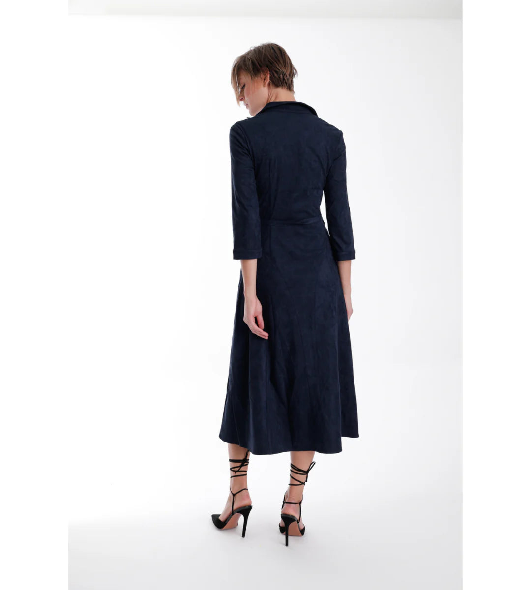 Karina Grimaldi Victoria Suede Maxi Midnight