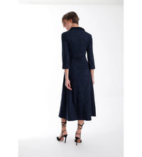 Karina Grimaldi Victoria Suede Maxi Midnight