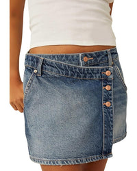 Free People Wynne Denim Skirt