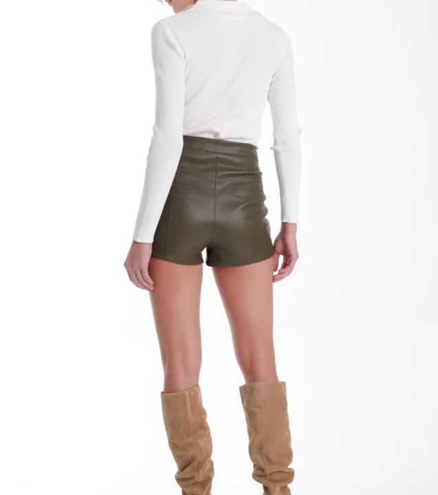 Karina Grimaldi Olive Mona Shorts