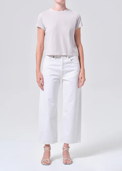 Agolde Arc Jean Chalk White