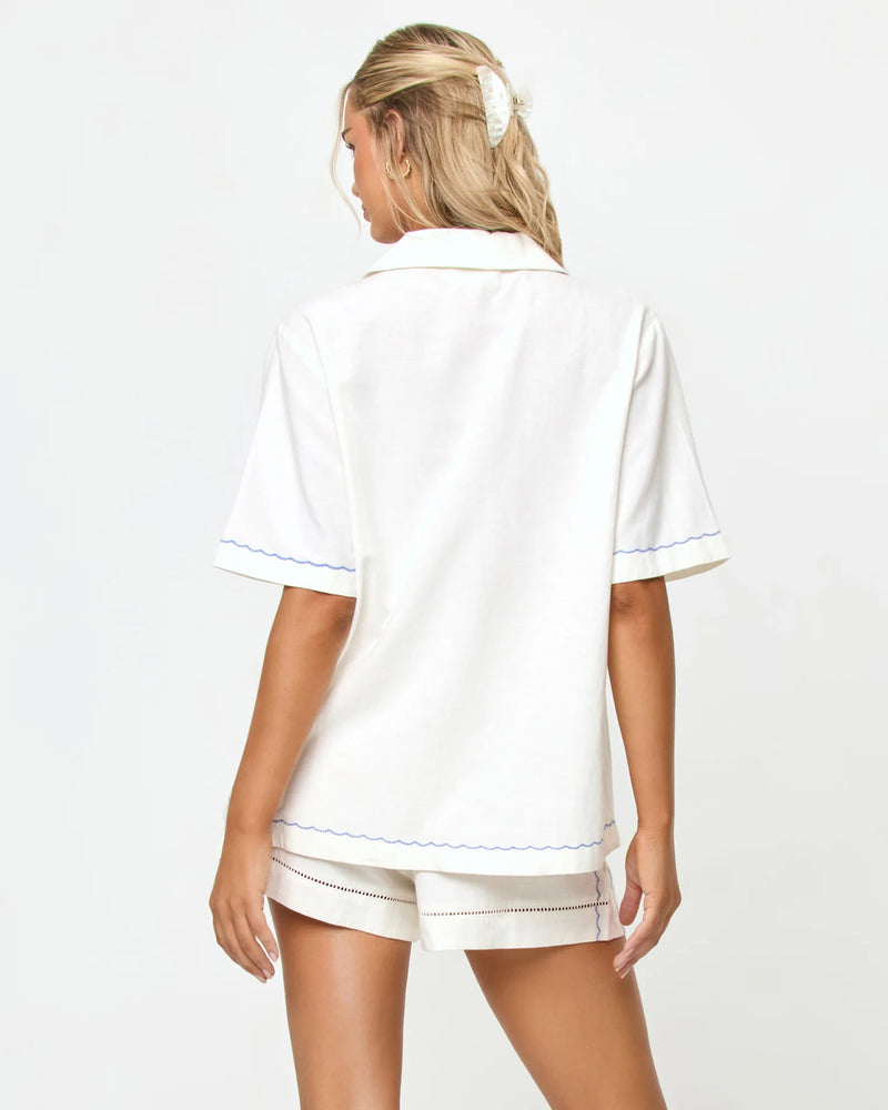 LSpace La Mer Shirt Cream